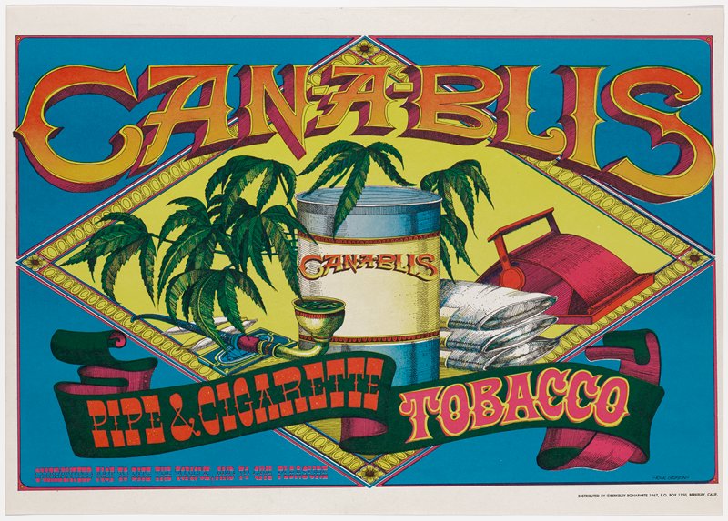 Can-A-Blis, Pipe and Cigarette Tobacco Advertisement, Rick Griffin, 1967