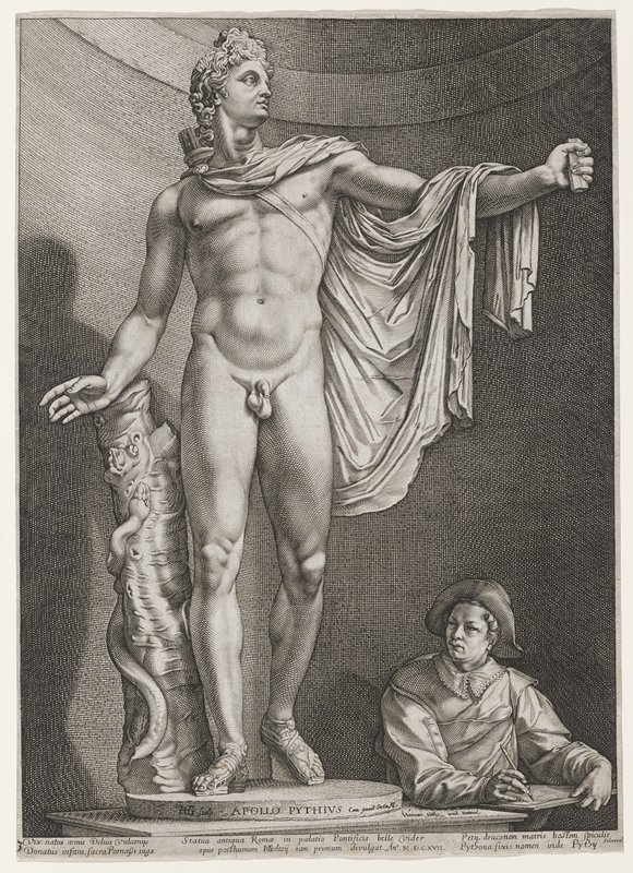 Apollo Belvedere (Apollo Pythius), Hendrick Goltzius, 1590–94 (published 1617)