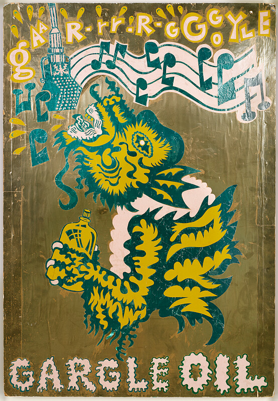 Untitled (Gaar-rr-r-gggoyle Gargle Oil),, Karl Wirsum, 1968