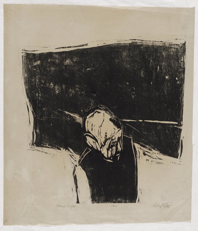Pensive Figure, Richard Haas, 1962