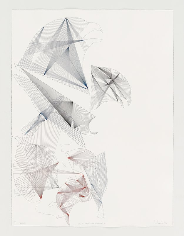 Skeleton Images – Azar Compositions #5, Carlos Amorales, 2010