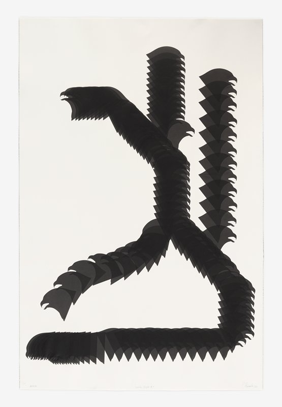 Snake Glyph #1, Carlos Amorales, 2010