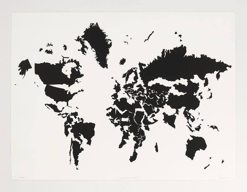 Useless Wonder Map #1, Carlos Amorales, 2010