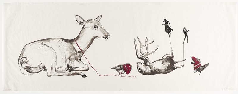 Unravel, Julie Buffalohead, 2014