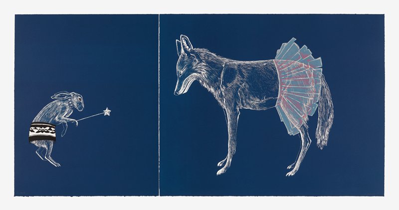 The Trickster Showdown, Julie Buffalohead, 2015