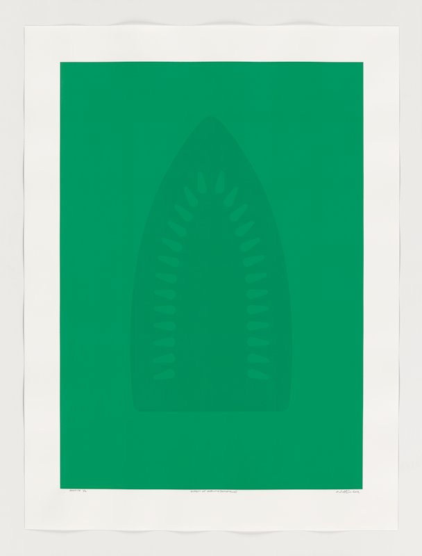 Virgin of Healing (descending), Willie Cole, 2012