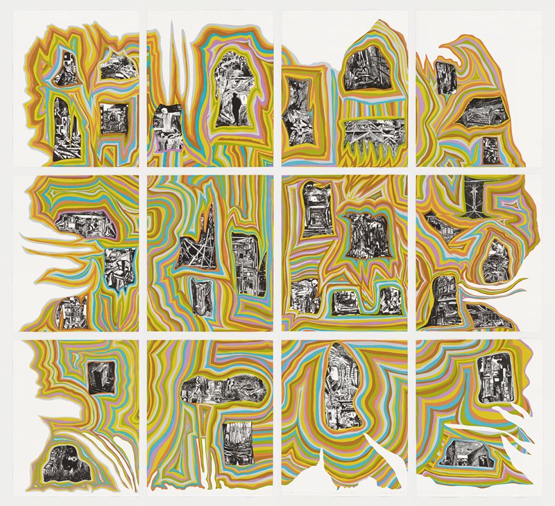 Architectonic vs. H.R. (Panels 1-12), Santiago Cucullu, 2006