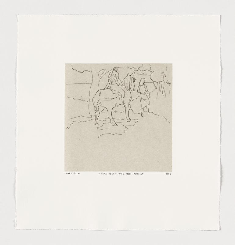 Three Questions XII, Mary Esch, 2003