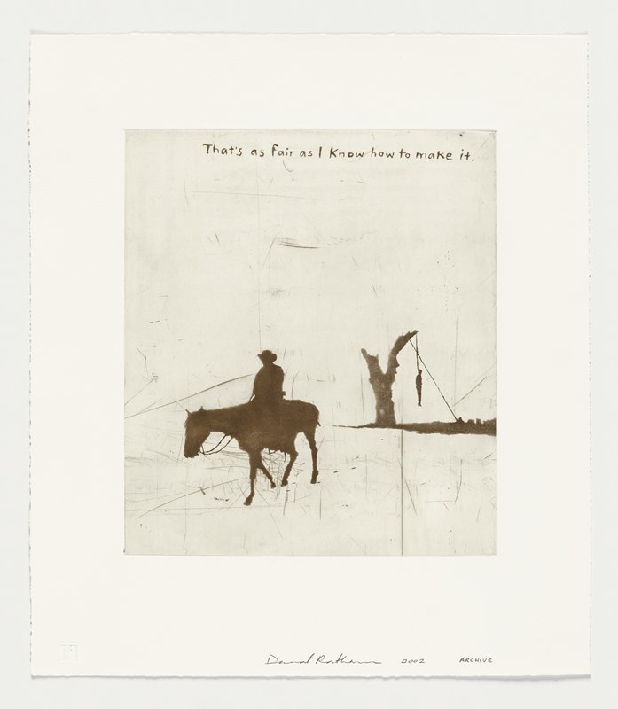 That’s as fair as I know how to make it., David Rathman, 2002