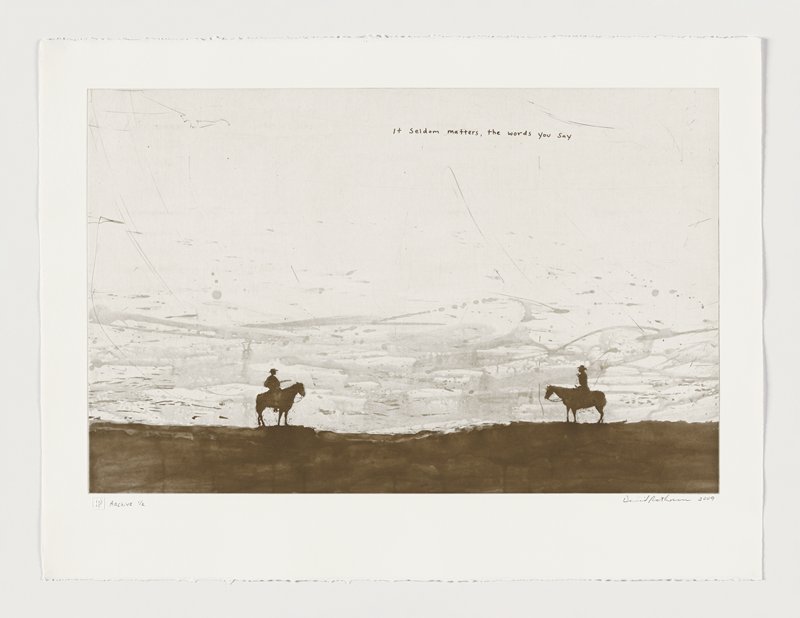 It seldom matters, the words you say, David Rathman, 2009