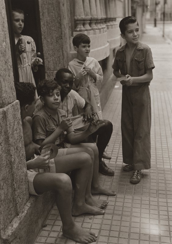 Boys on Sidewalk, Genevieve Naylor, c. 1940–42