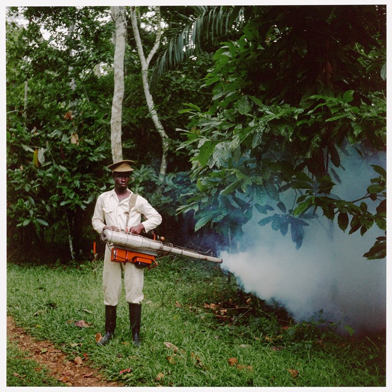 Untitled (Spraying, Ghana 1958), Todd Webb, 1958 (printed 2020)
