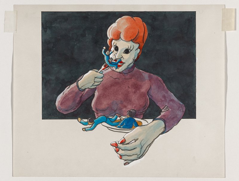 Untitled [Woman eating], Kenji Nakahashi, 20th century