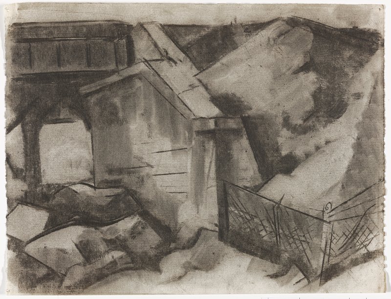 Untitled [Railroad bridge retaining wall], Richard N. Sussman, 20th century