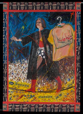 Tightrope, Emma Amos, 1994