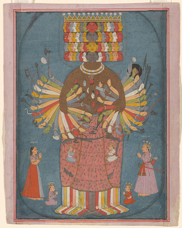 The Cosmic Form of Krishna, c. 1750–75