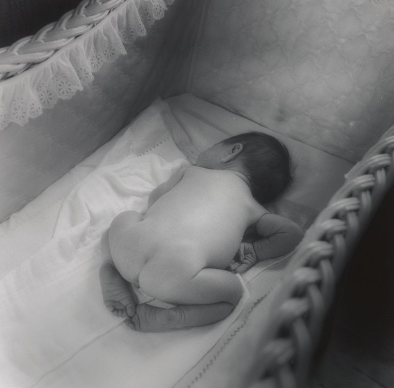 Julia one week old, Joanne Leonard, 1975