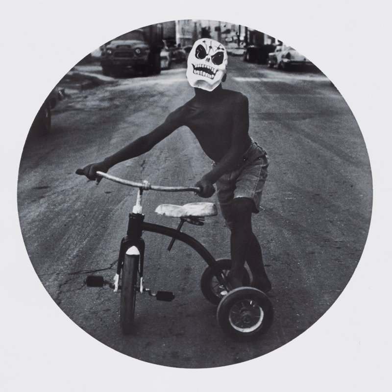 Masked Boy on Trike, West Oakland, CA, Joanne Leonard, 1967