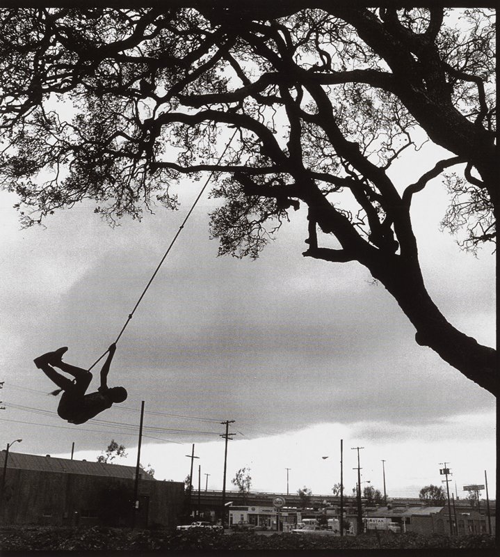 Boy Swinging on Tree, West Oakland, CA, Joanne Leonard, c. 1965