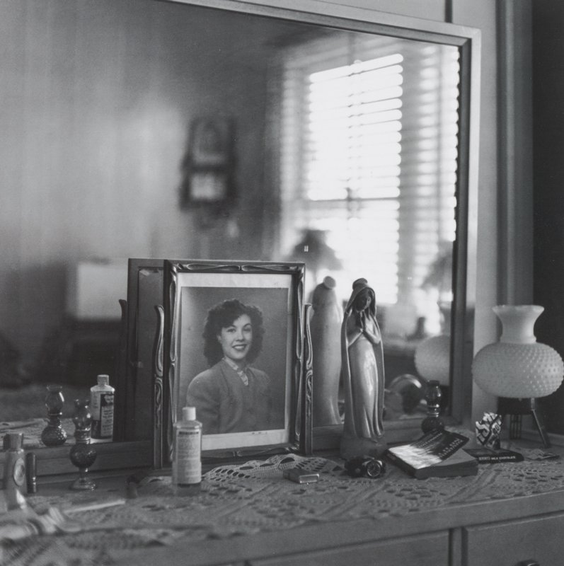 Lupe's Dresser Top (with photo of her younger self), Joanne Leonard, c. 1970