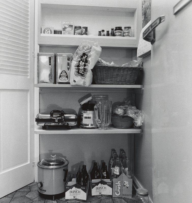 Pantry Shelf, Ruth's Home, Pomona Road, Ann Arbor, MI [?], Joanne Leonard, 20th century