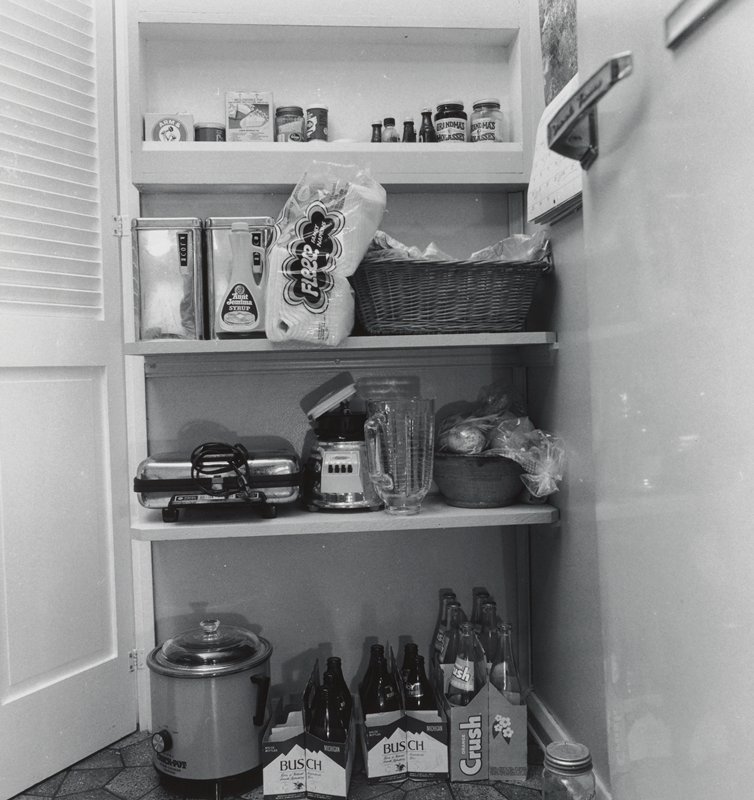 Pantry Shelf, Ruth's Home, Pomona Road, Ann Arbor, MI [?], Joanne Leonard, 20th century