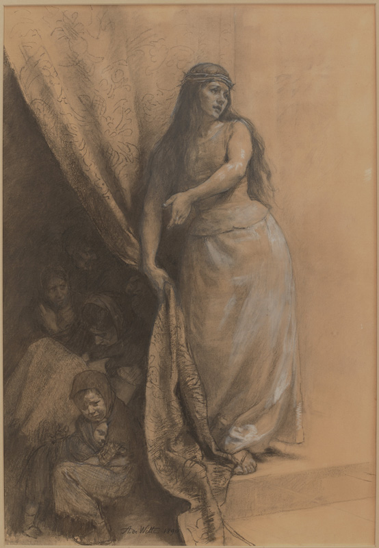 The Curtain (Le rideau), Adrien de Witte, 1890