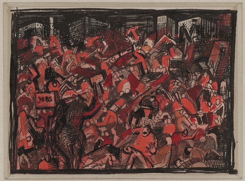 Labor Riot, Theodore Roszak, 1931–35