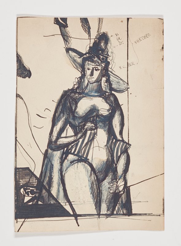 En Masque (Painting Study), Theodore Roszak, 1932