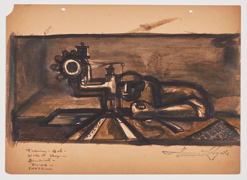 Man and Machine (Painting Study), Theodore Roszak, 1933–37