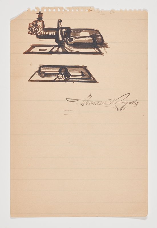 Man and Machine (Painting Study), Theodore Roszak, 1933–37