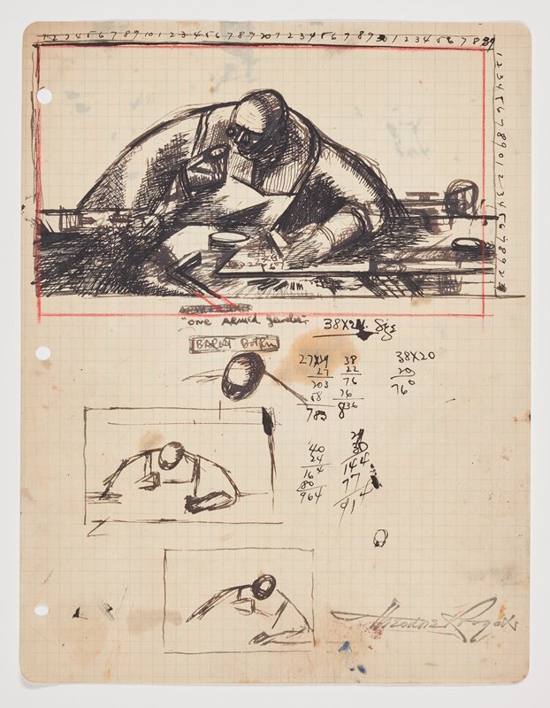 Man and Machine (Painting Study), Theodore Roszak, 1933–37