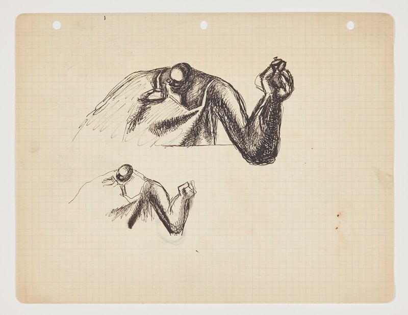 Man and Machine (Painting Study), Theodore Roszak, 1933–37