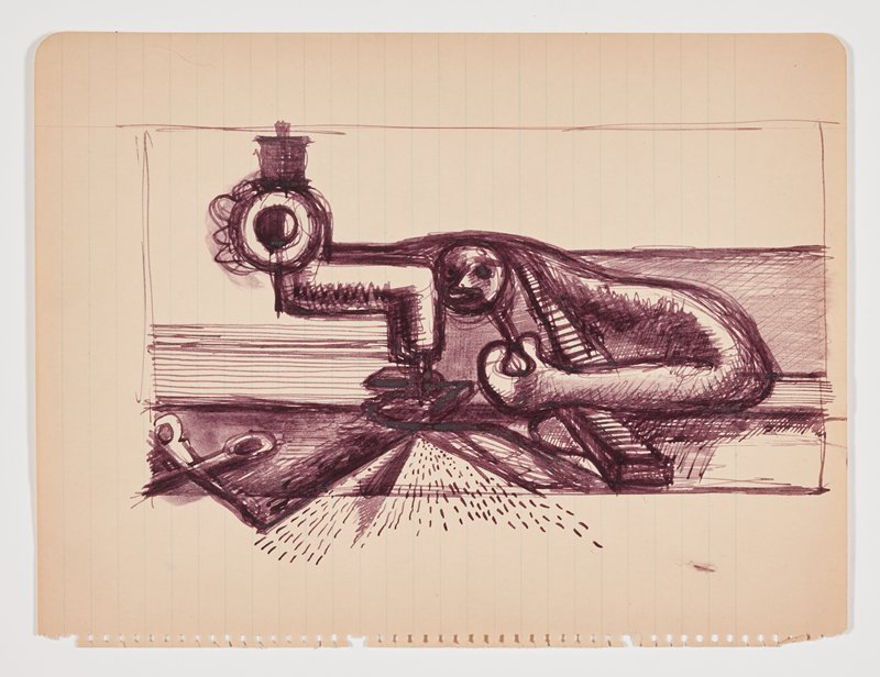 Man and Machine (Painting Study), Theodore Roszak, 1933–37