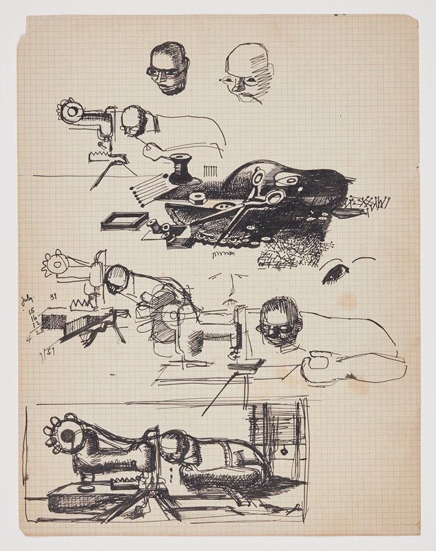 Man and Machine (Painting Study), Theodore Roszak, 1933–37
