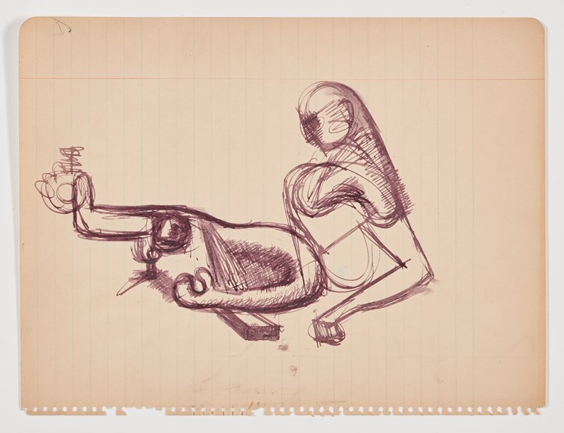 Man and Machine (Painting Study), Theodore Roszak, 1933–37