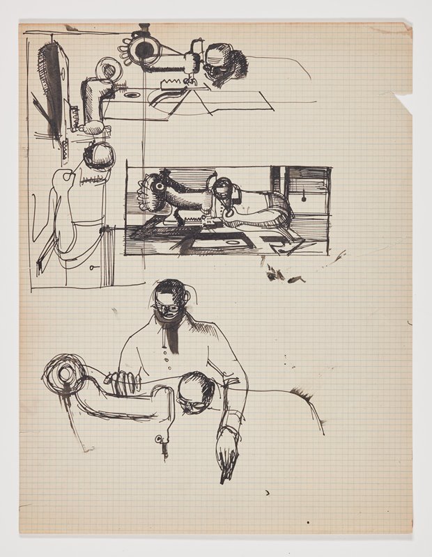 Man and Machine (Painting Study), Theodore Roszak, 1933–37