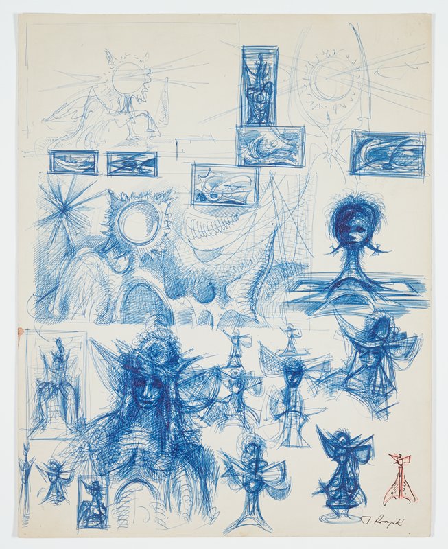 Drawing, Theodore Roszak, 1952