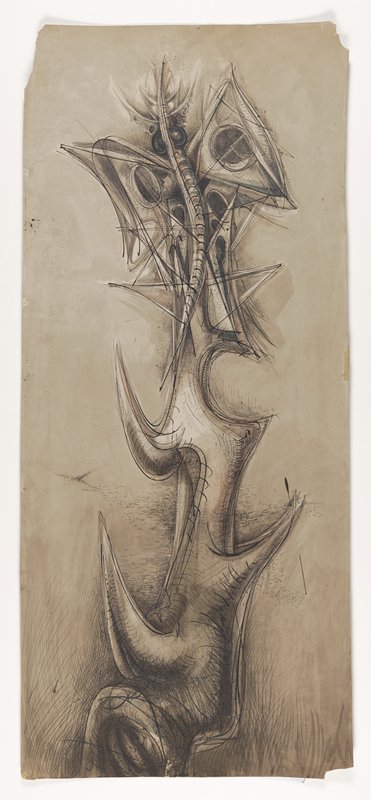 The Great Moth (Drawing), Theodore Roszak, 1952