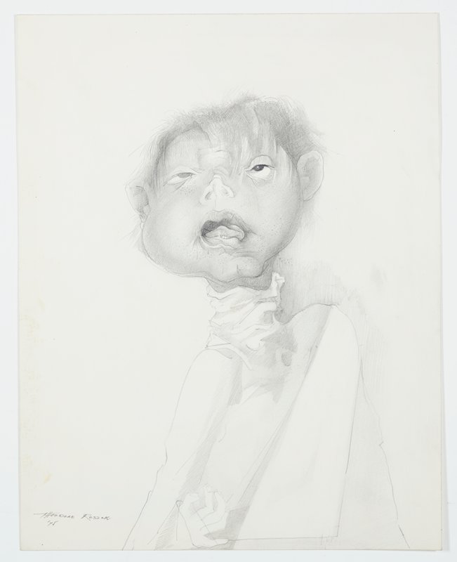 Satirical Autistic Boy, Theodore Roszak, 1975