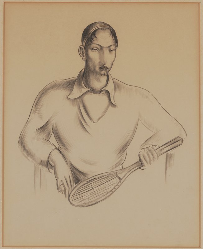 [Man with tennis racket], Theodore Roszak, 20th century