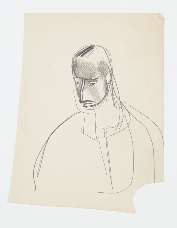 Self-Portrait [recto and verso], Theodore Roszak, 1932