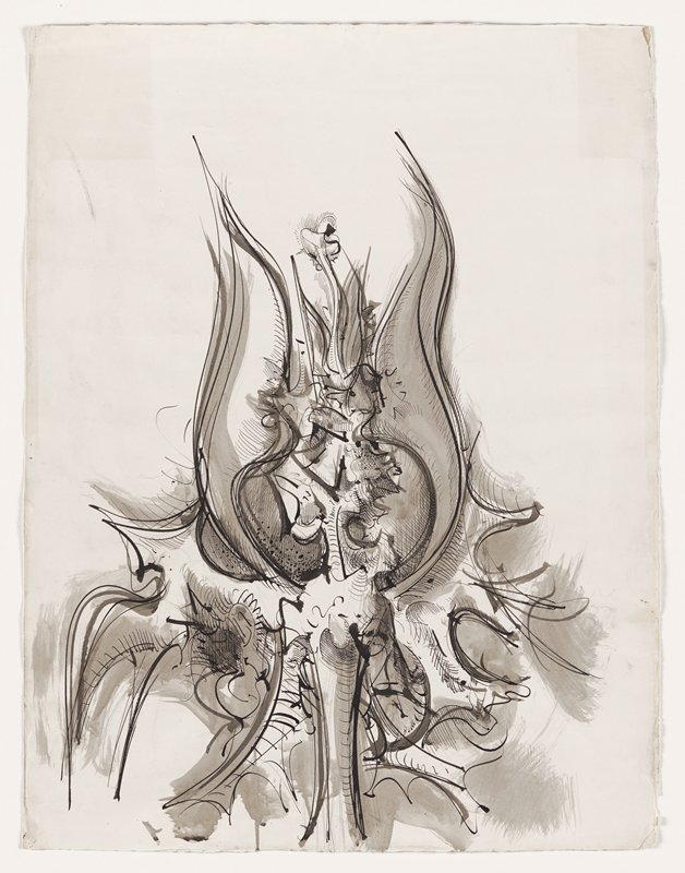 Drawing of a Thistle, Theodore Roszak, 20th century
