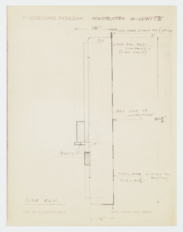 Drawing, Theodore Roszak, 20th century
