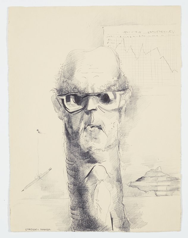 Satirical Efficiency Manager, Theodore Roszak, 20th century