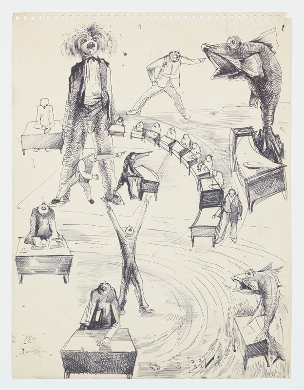Satirical Indian Ritual, Theodore Roszak, 20th century