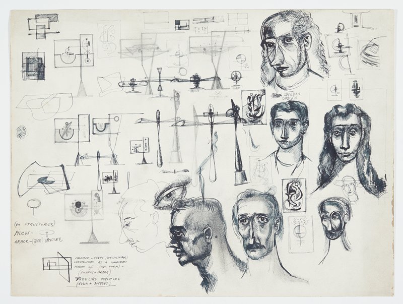 Gouache Drawings, Theodore Roszak, 20th century