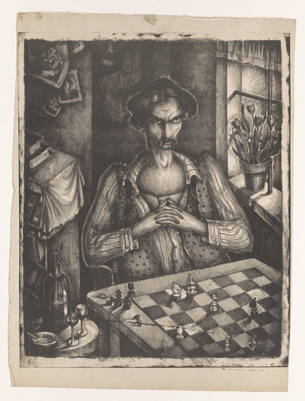 Chess Player, Theodore Roszak, 1928