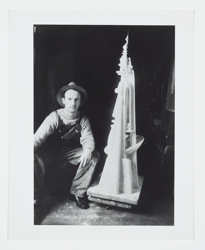 Self-Portrait with Metaphysical Plaster Construction, Theodore Roszak, 1931