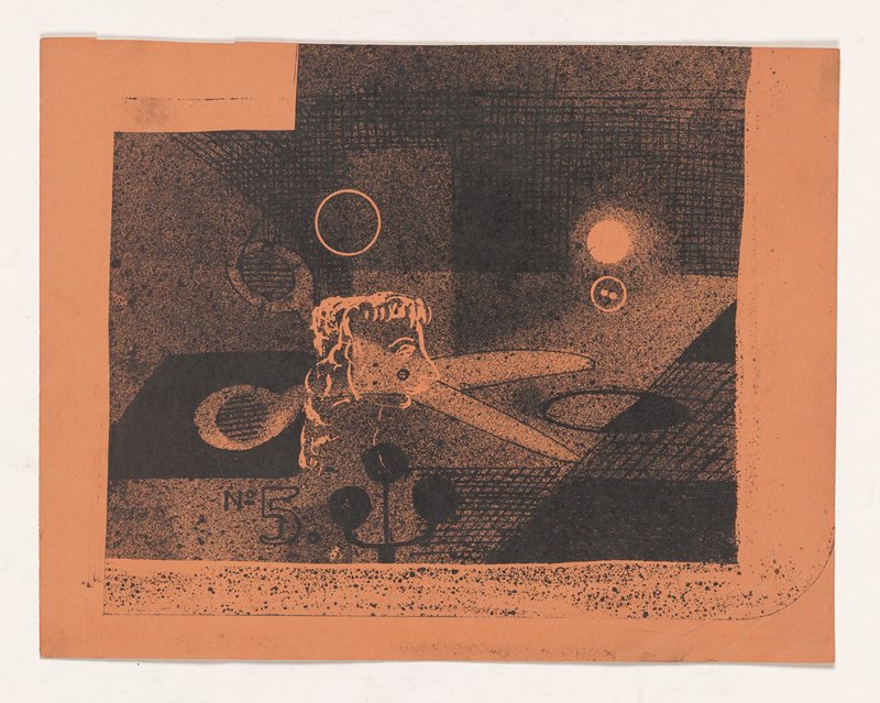 Scissors and the Number 5, Theodore Roszak, 1931